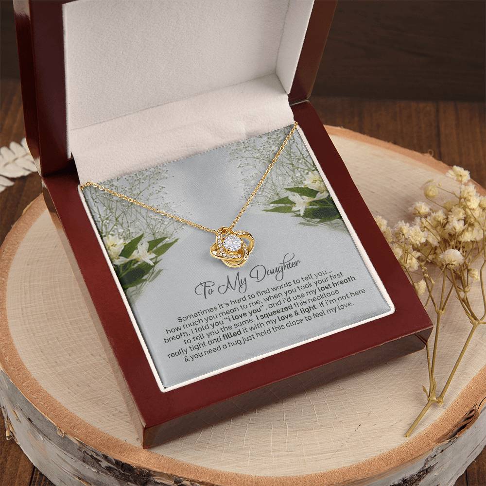 Love Knot Necklace For Daughter Almost Gone Love Knot Necklace