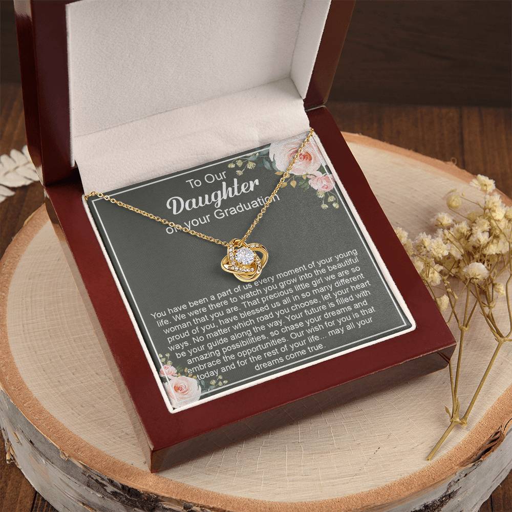 Graduation Gift For Daughter Daughter High School Graduation College Class O Love Knot Necklace