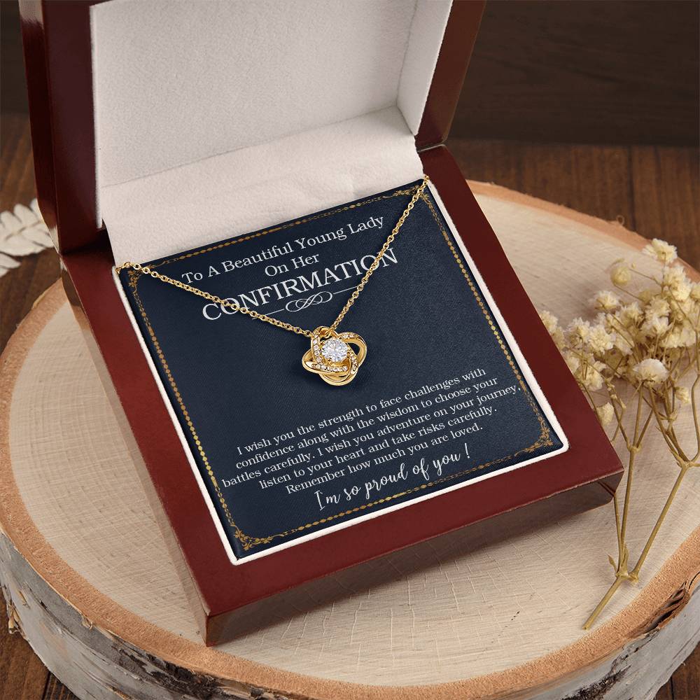 Confirmation Gifts For Her Necklace For Girl On Her Confirmation Day Confirmation Gift For Tee Love Knot Necklace