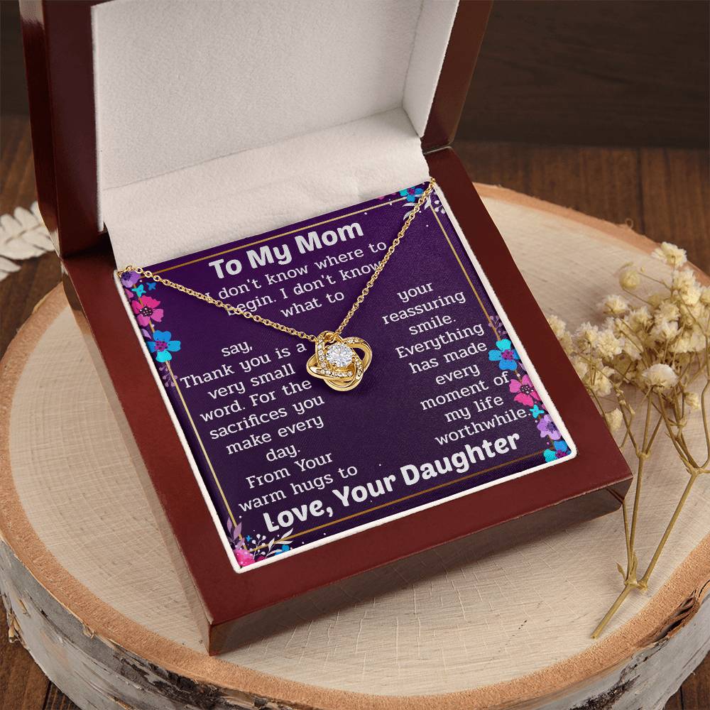 The Unique Necklace Gift For Love Love Knot Necklace