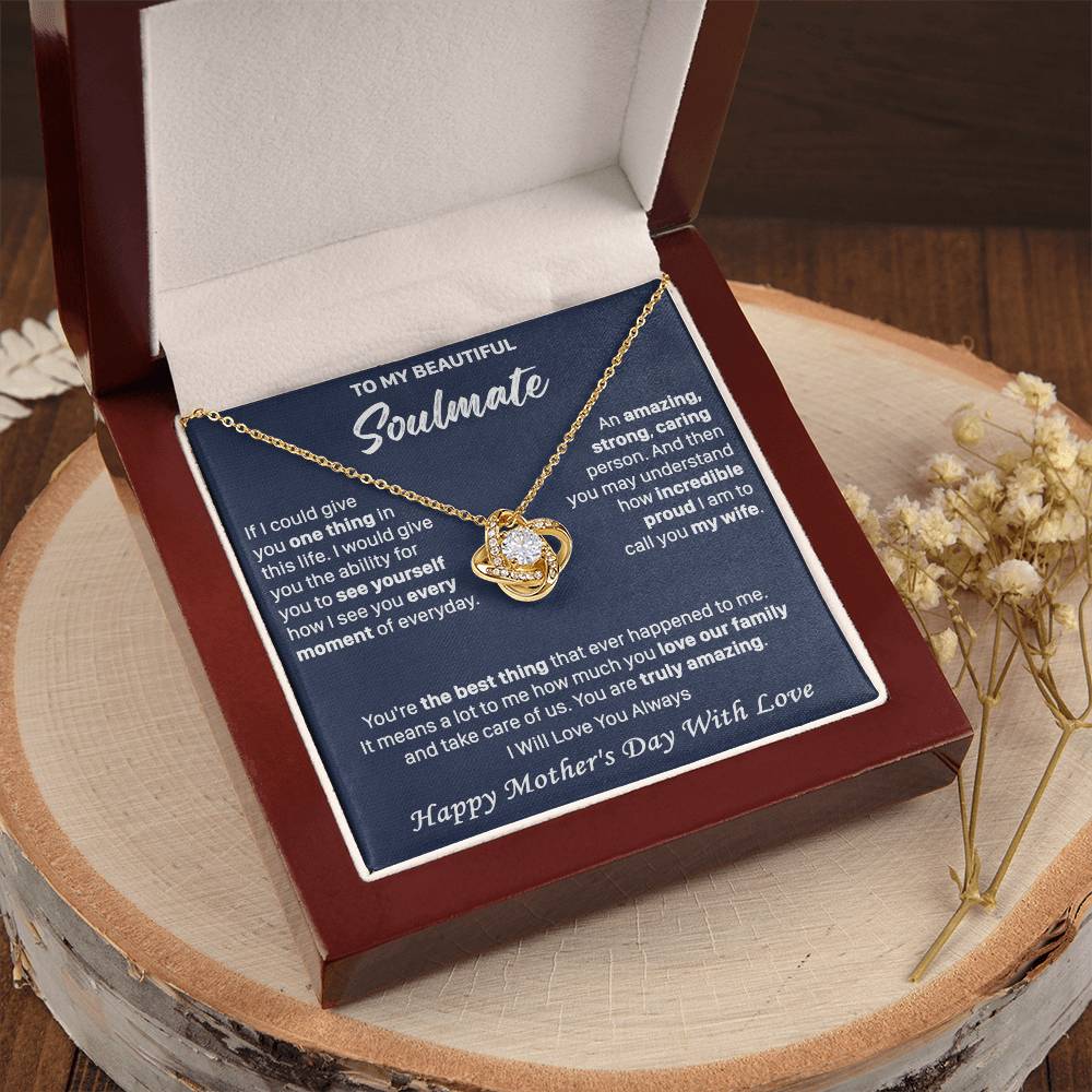 Gift For Your Soulmate See You Everyday Amazing Love Knot Necklace Love Knot Necklace