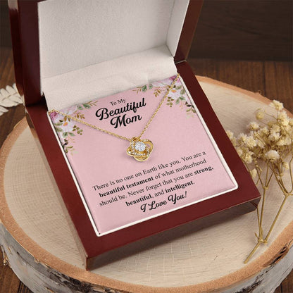 Mothers Day Gift From Daughter Mother Of The Groom Gift From Son Presents For Mom Birthday Sentimental Jewelry Necklace For Mom 2 Love Knot Necklace