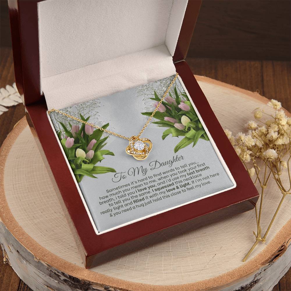 Love Knot Necklace For Daughter 3 Love Knot Necklace