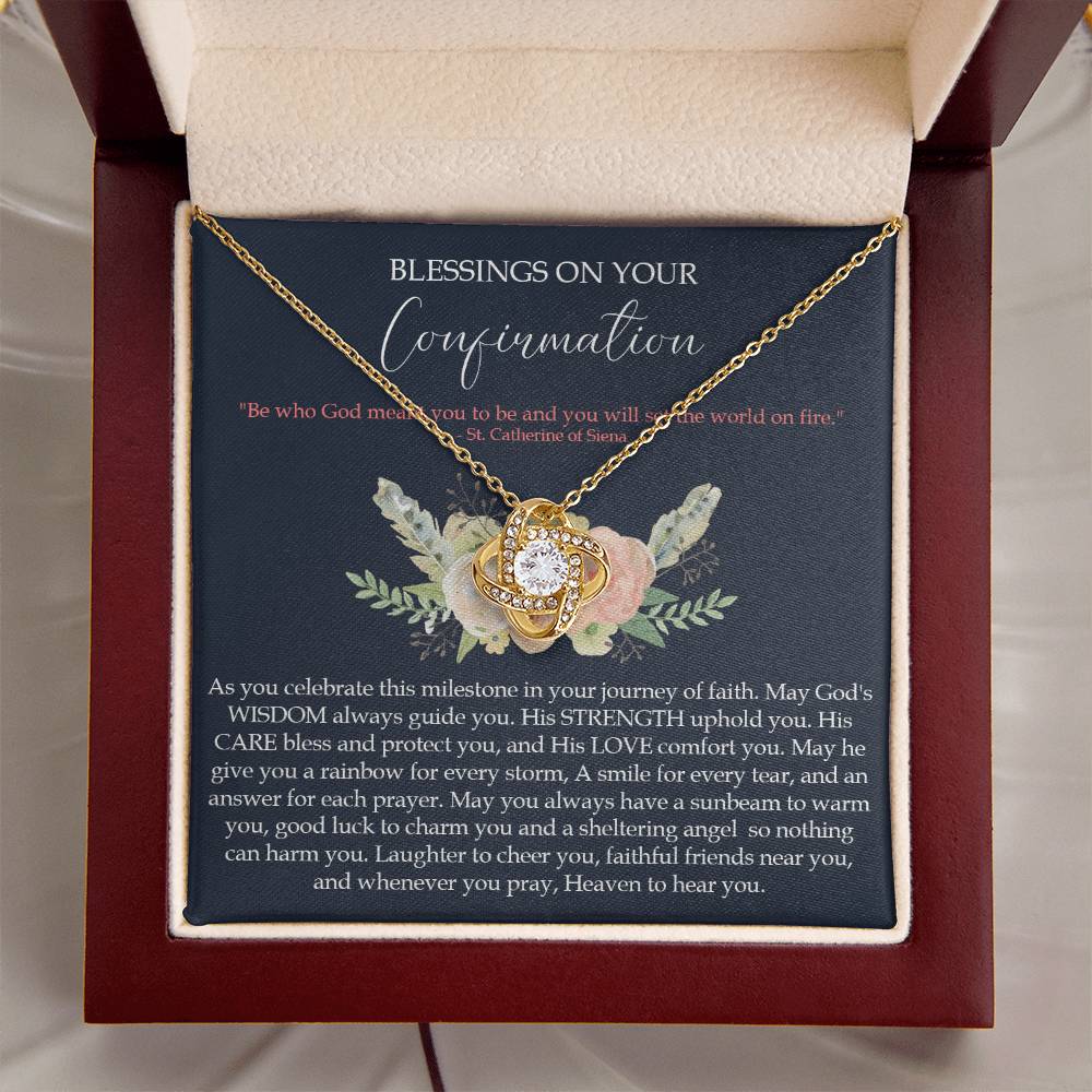 Confirmation Gifts For Girls Customize Gifts For Her Confirmation Ne Love Knot Necklace