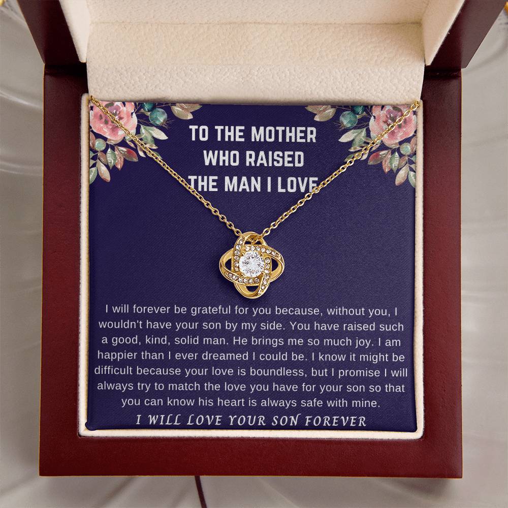 I Will Forever Gr Love Knot Necklace