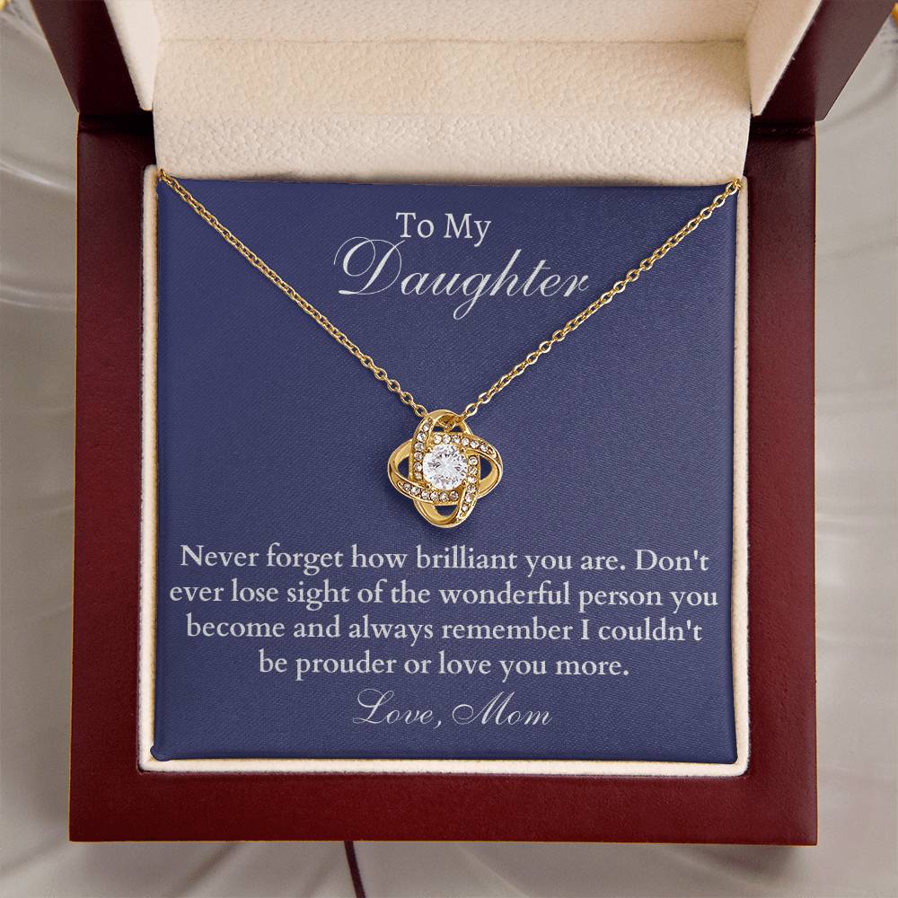 Happy Birthday Or Just To Say I Love You -  - Love Knot Necklace