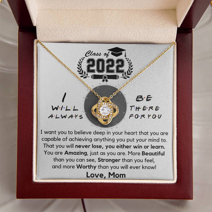 Graduation Gift For Daughter Daughter Graduation Necklace Daughter Gift Fr Love Knot Necklace