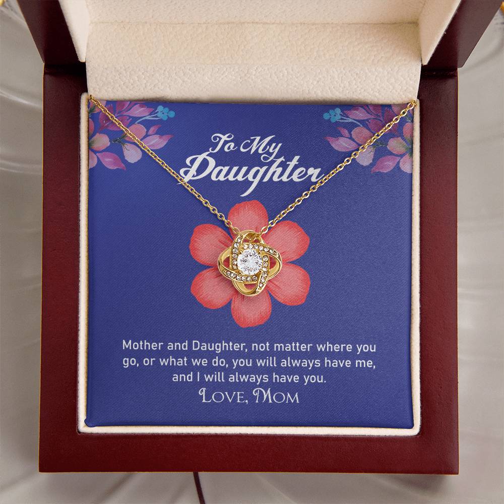 Daughter Necklace From Mother Daughter Gift From Mom To My Daughter Daughters Birthday Unique Grown Up Daughter Gift Jewelry Necklace Love Knot Necklace