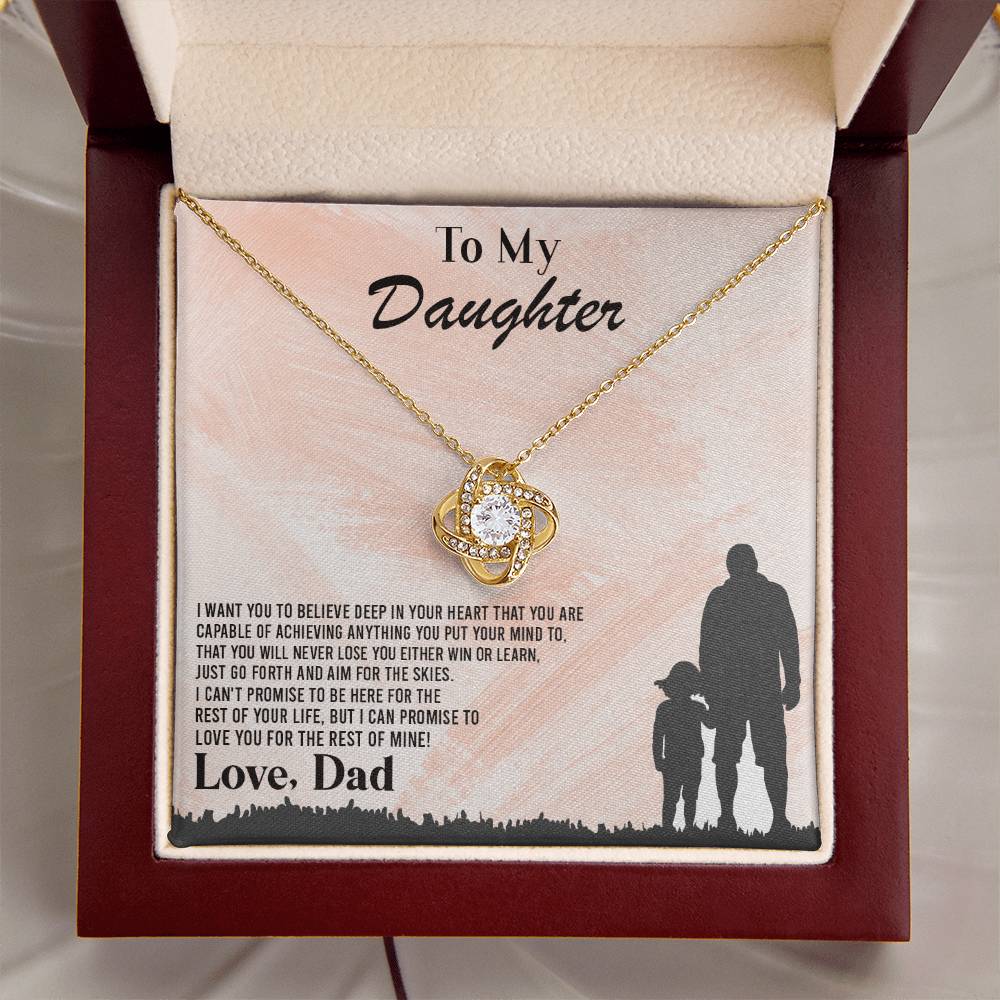 I Want You To Believe Deep In Your Heart ?? Love Knot Necklace