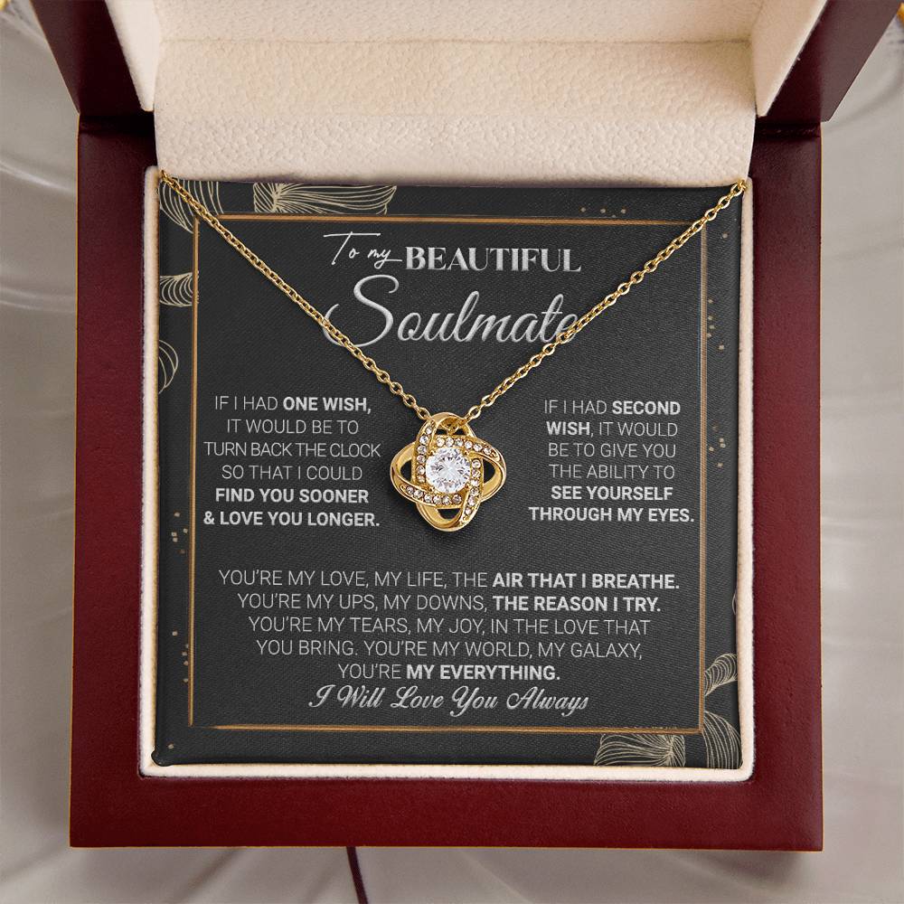 Gift For Your Soulmate - My Galaxy - Love Knot Love Knot Necklace