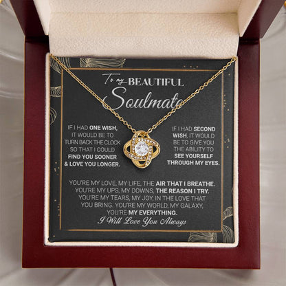 Gift For Your Soulmate - My Galaxy - Love Knot Love Knot Necklace