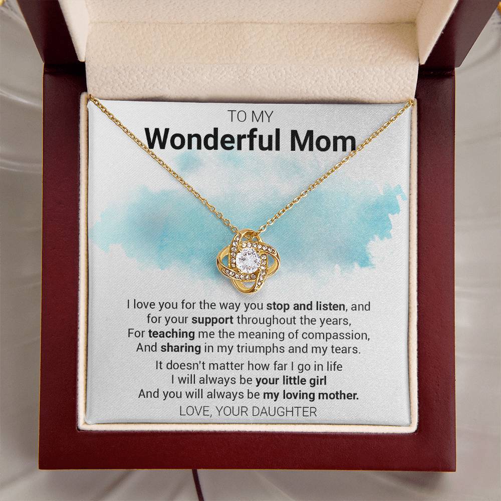 Gift For Mom - The Meaning - Love Knot Love Knot Necklace