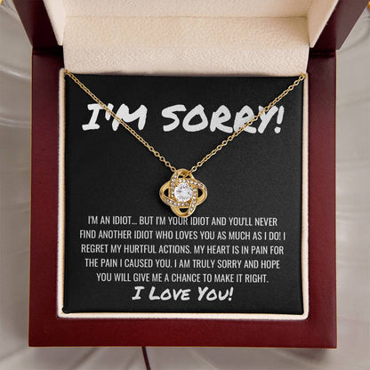 Sorry Apology Necklace 10 Love Knot Necklace