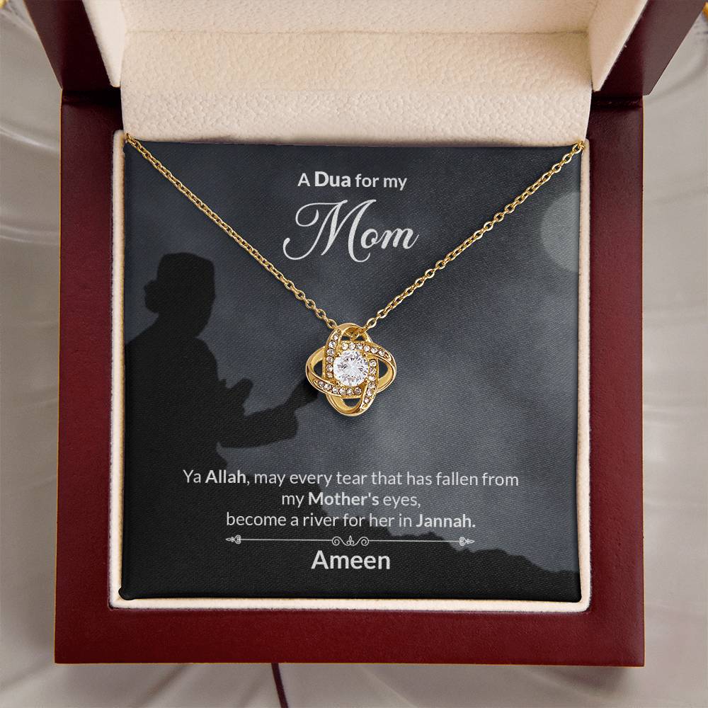 A Dua For My Mom Love Knot Necklace