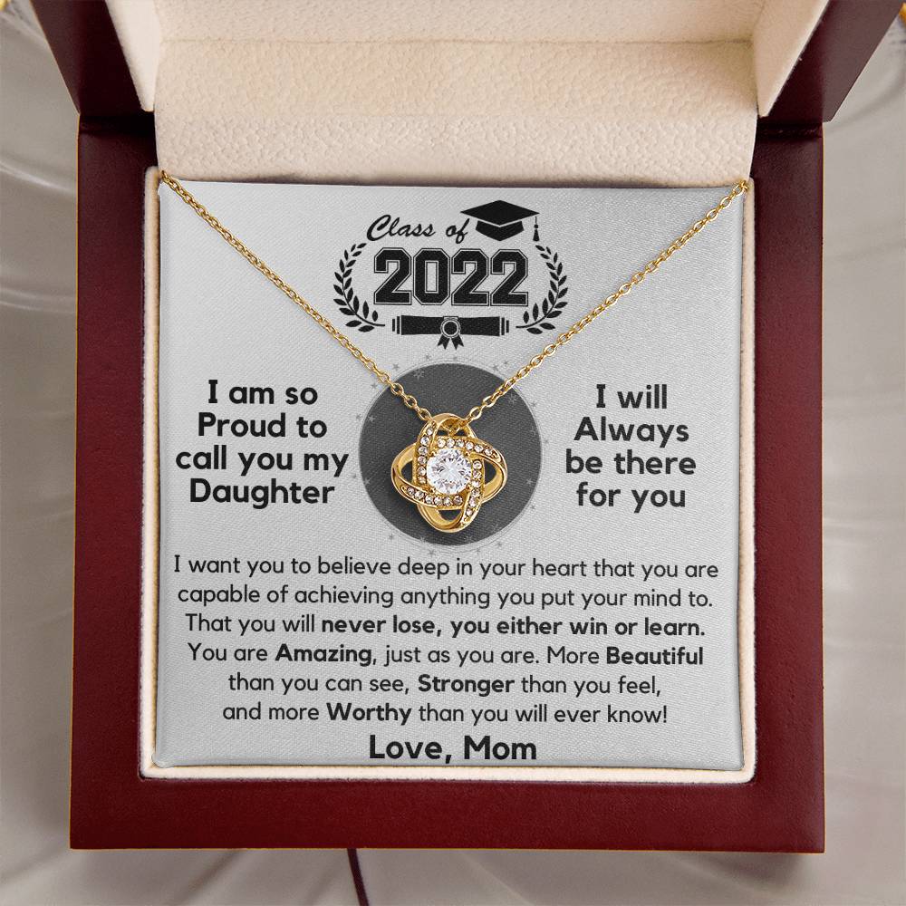 Just Released Class Of 2022 - Graduation Gift Necklace Fr Love Knot Necklace