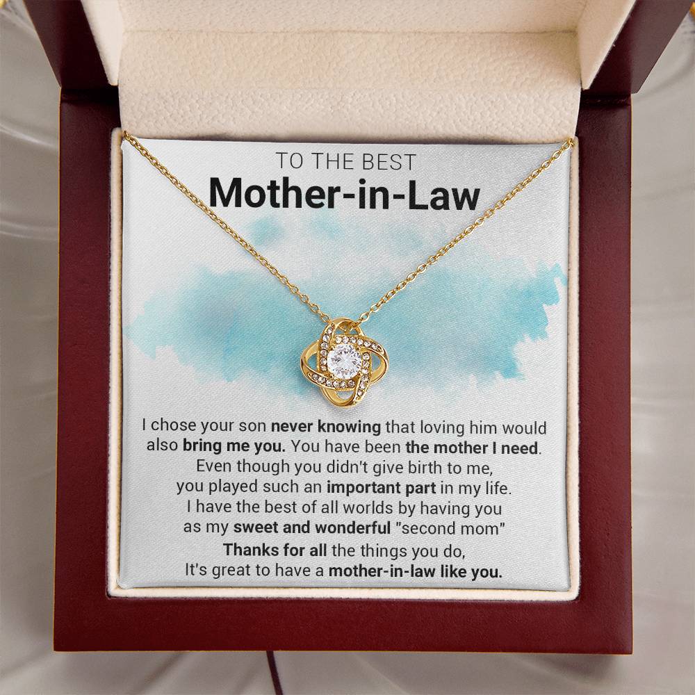 Gift For Mother-In-Law - Sweet - Love Knot Love Knot Necklace