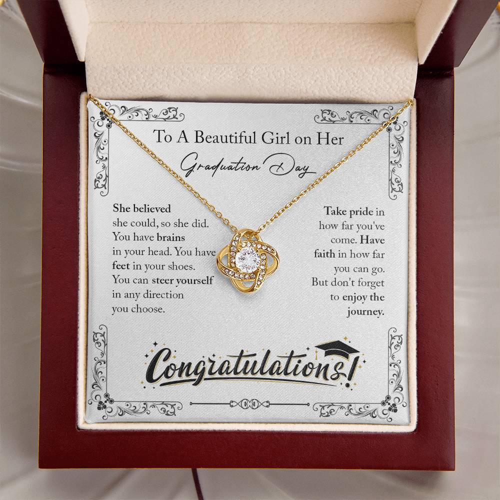 Graduation Day Gifts Ne Love Knot Necklace