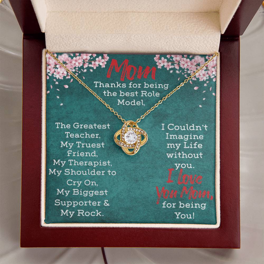 Necklace Gift For Mom Love Knot Necklace