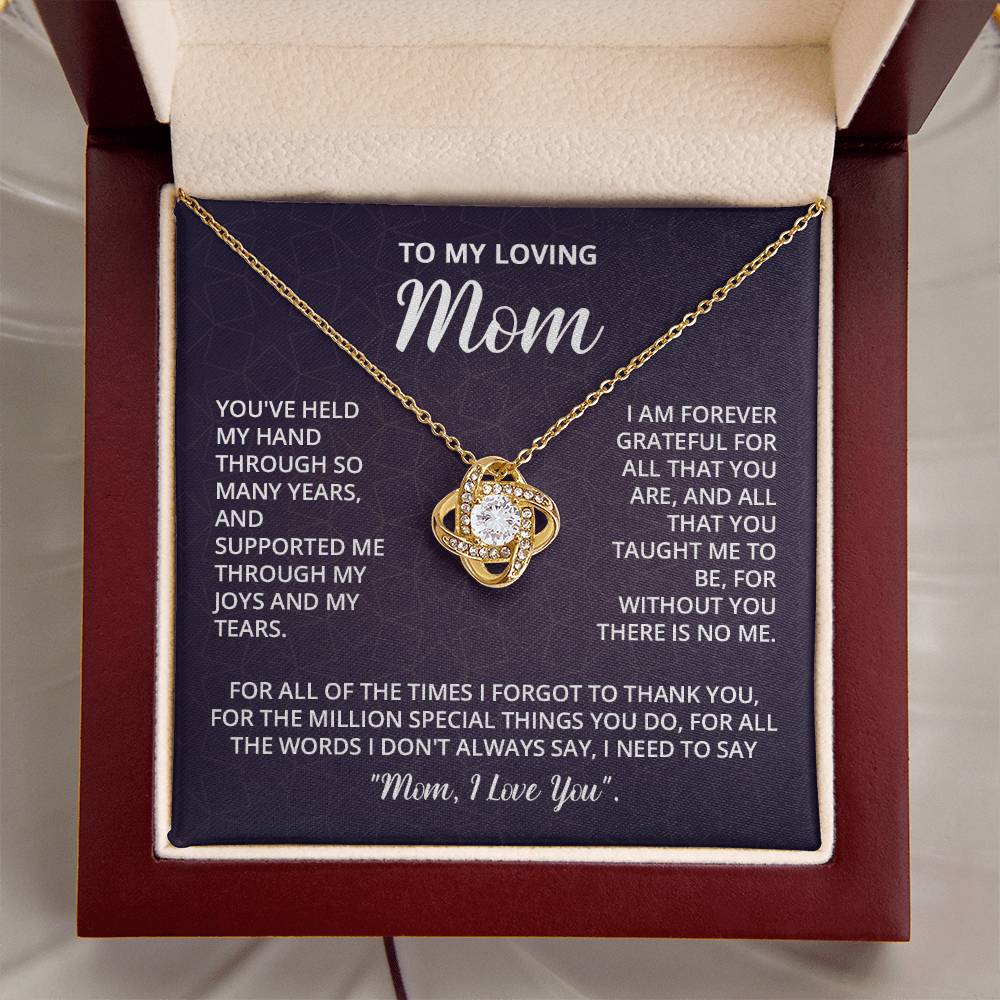 Mothers Day Gifts For Mom - Love Knot Necklace Love Knot Necklace