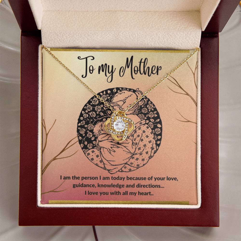 To My Mother - I Love You With All My He Love Knot Necklace