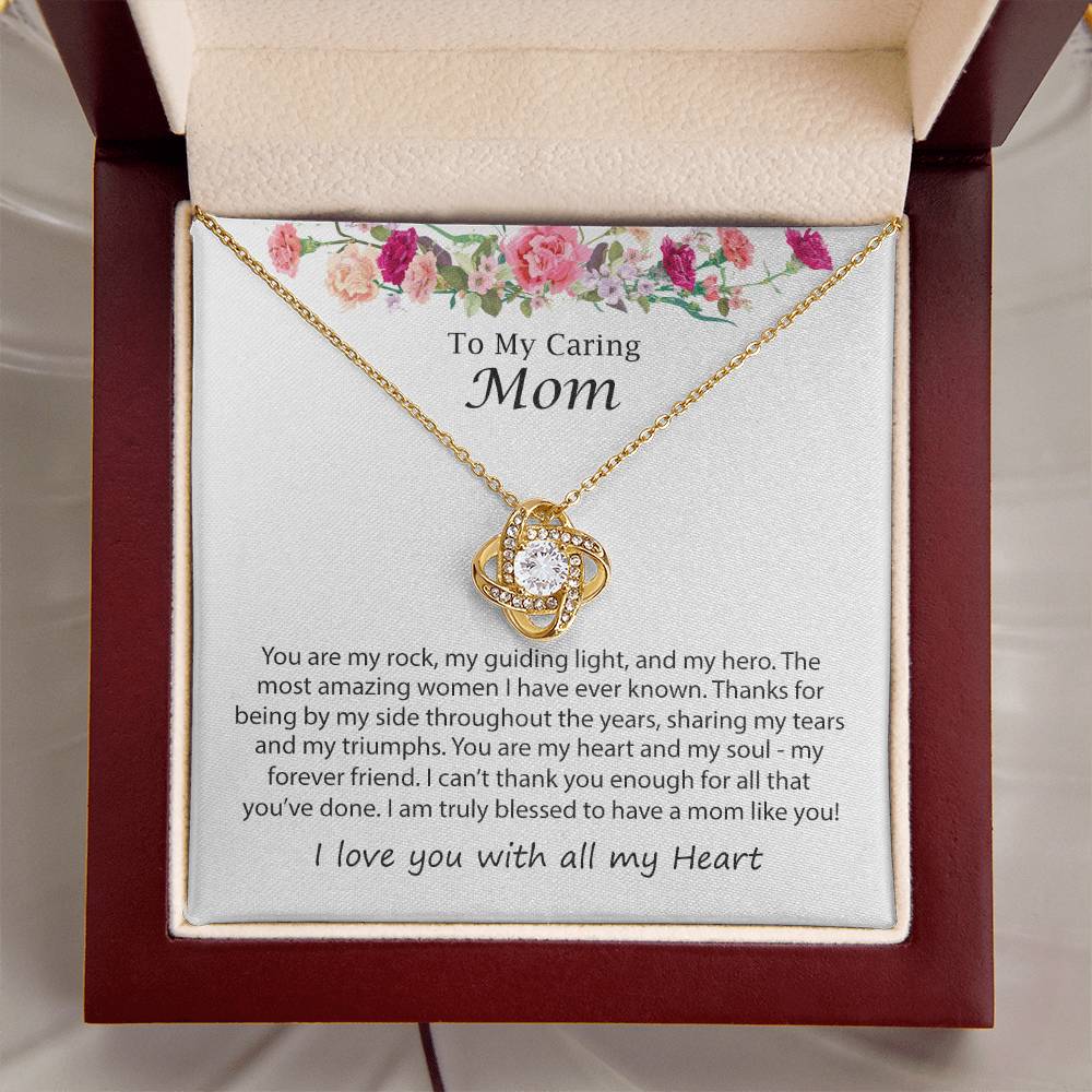 Mothers Day Necklace J Love Knot Necklace
