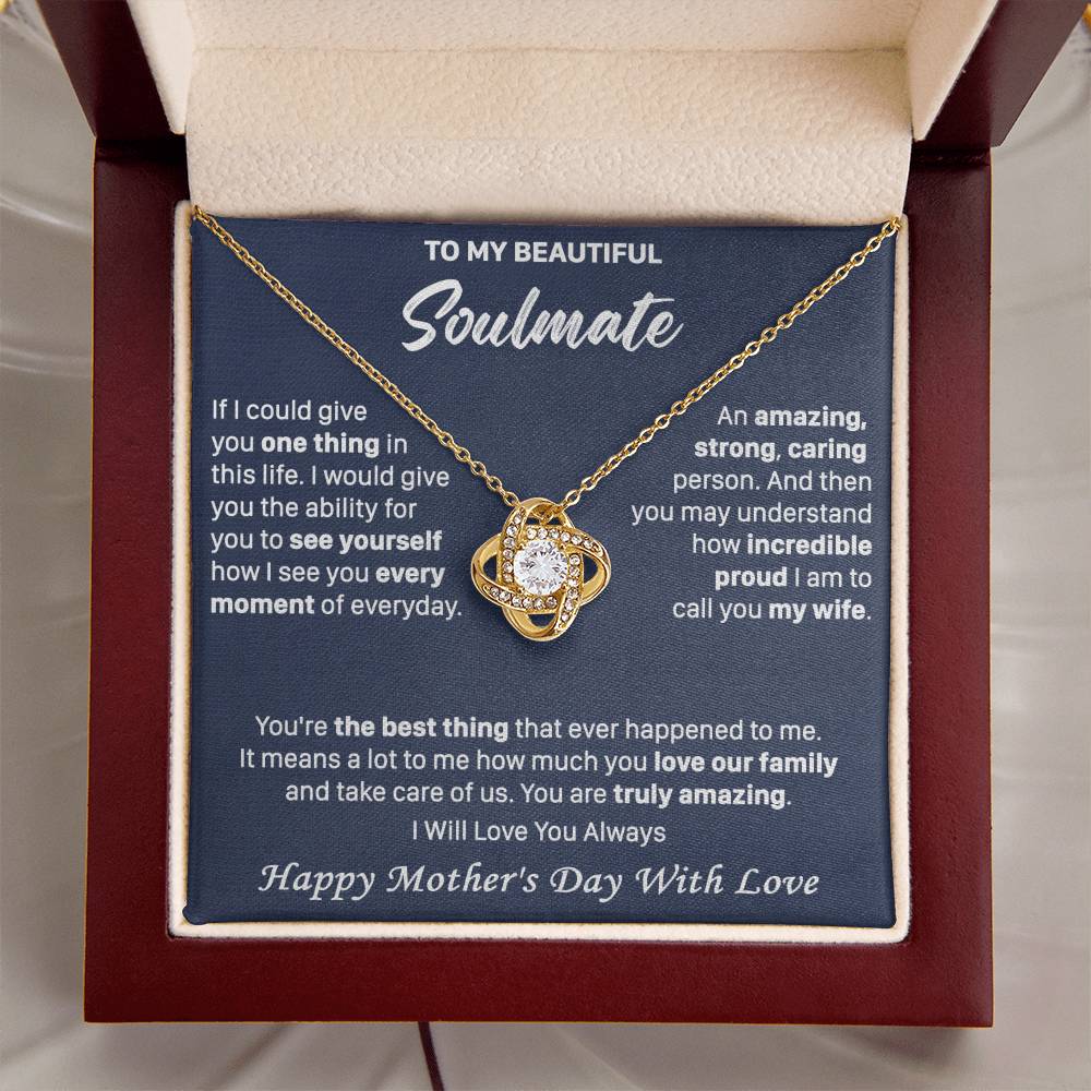 Gift For Your Soulmate See You Everyday Amazing Love Knot Necklace Love Knot Necklace