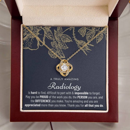 Gift For Radiology Radiology Gift Radiology Appreciation Gift Love Knot Necklace