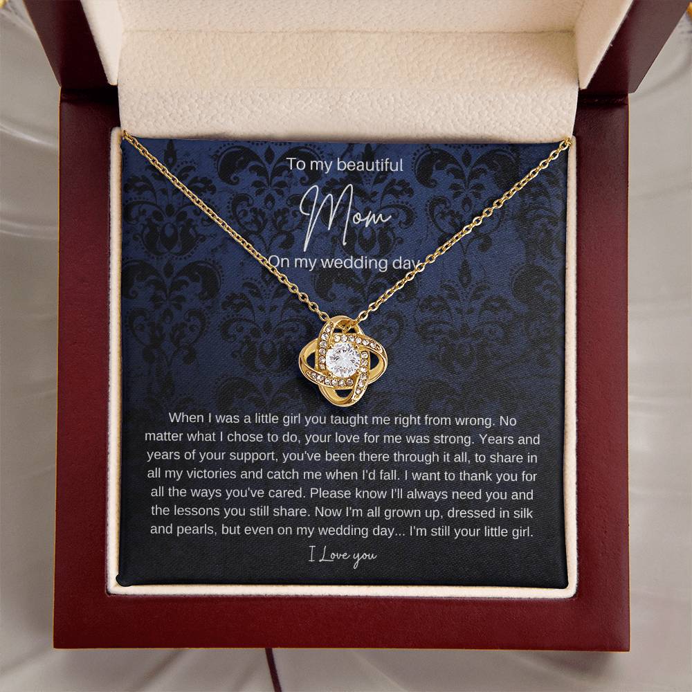 Mom Brid Love Knot Necklace