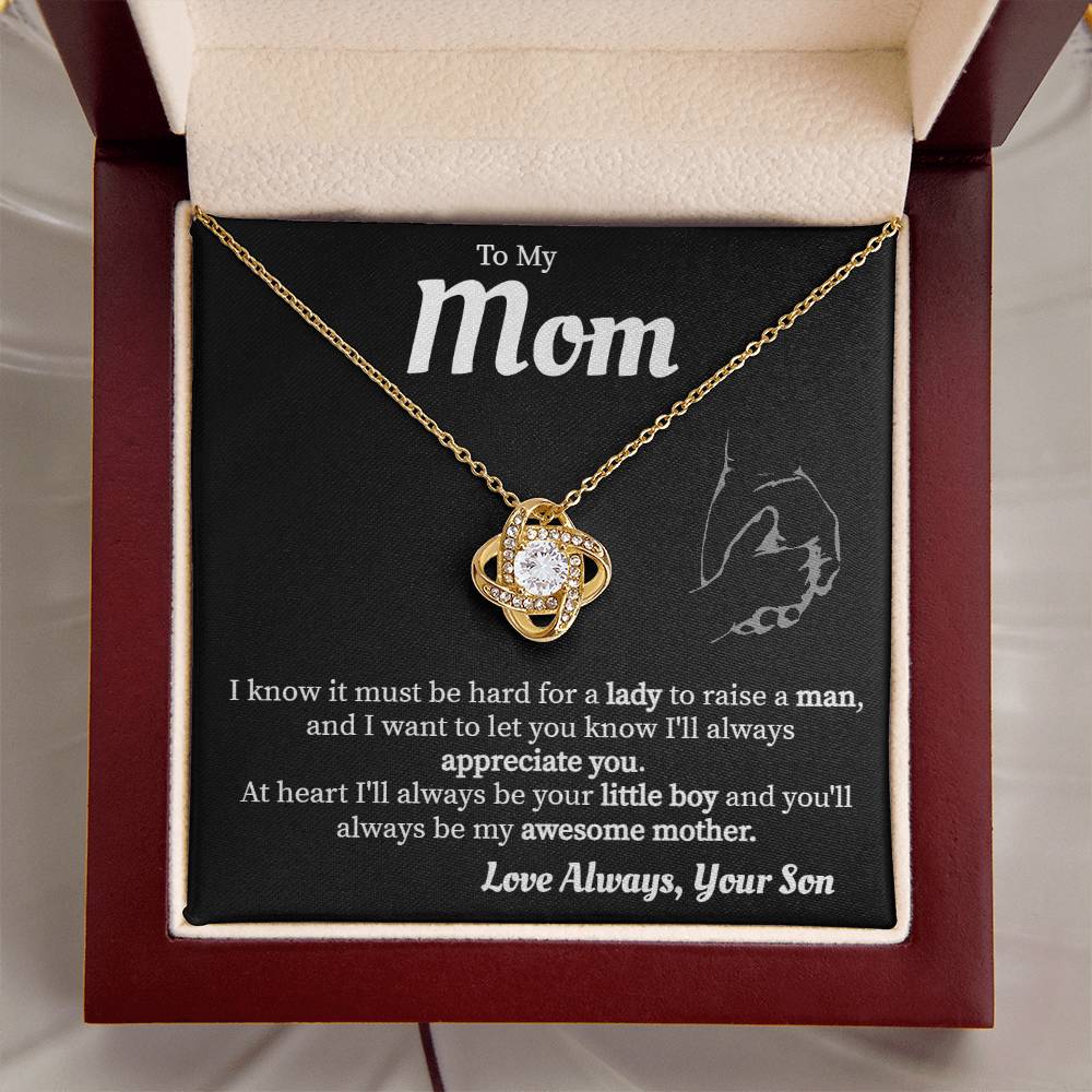 Mom - Love Always Necklace Love Knot Necklace