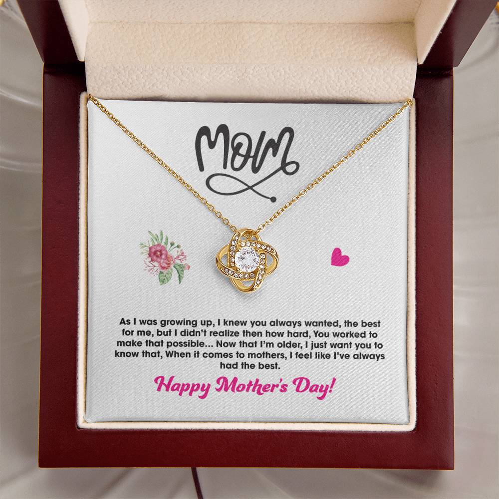 Gift For Mom - Love Knot Necklace 2 Love Knot Necklace