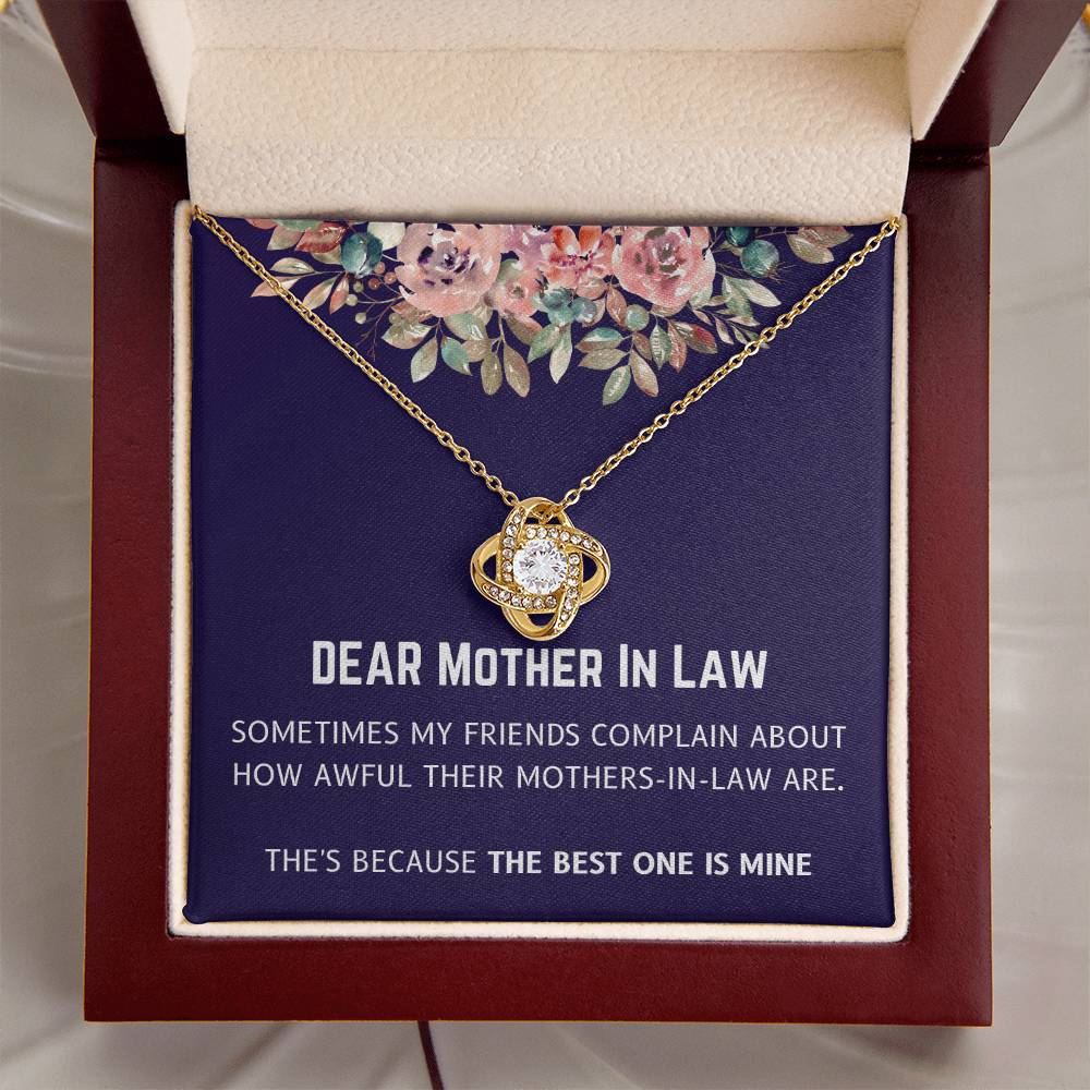 Best Mother In Law Is Mine Love Knot Necklace