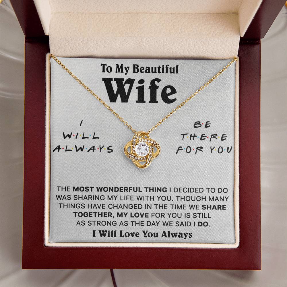 Gift For Wife Lux Be There I Do Love Knot Necklace Love Knot Necklace