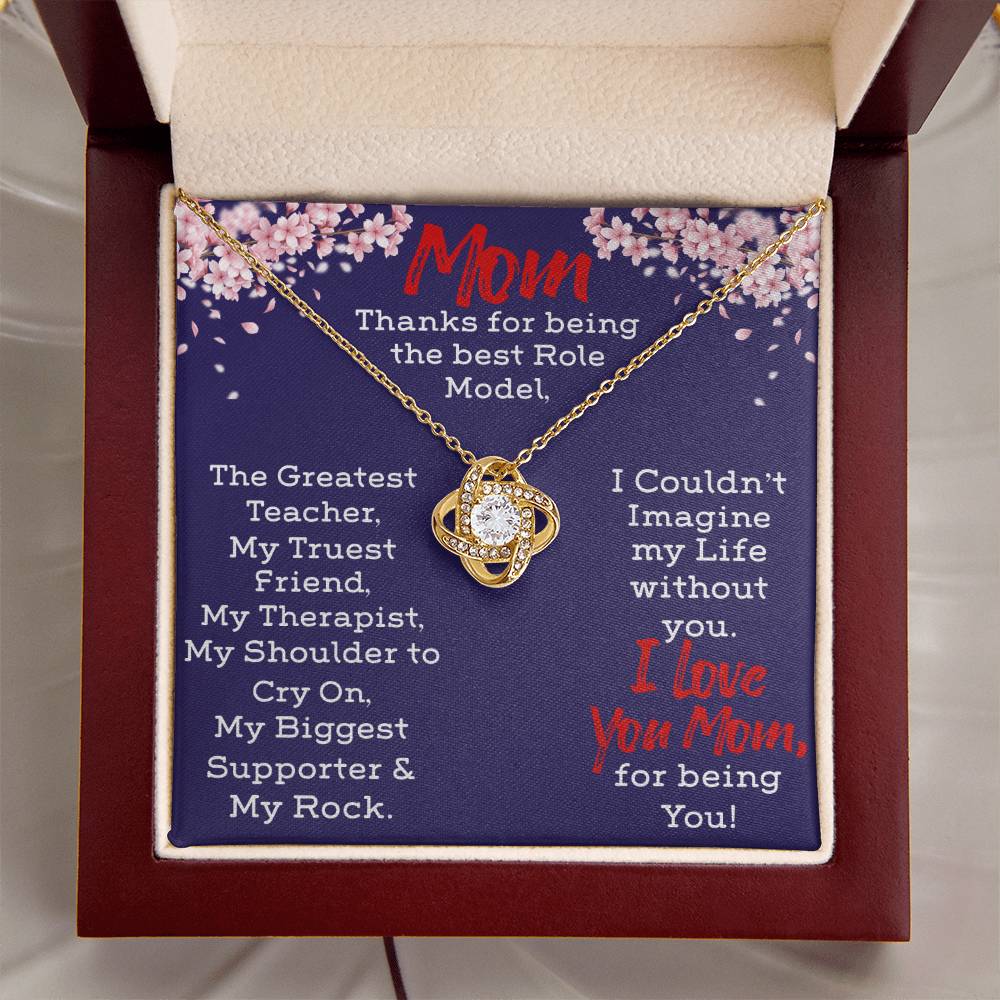Necklace For Mom Love Knot Necklace