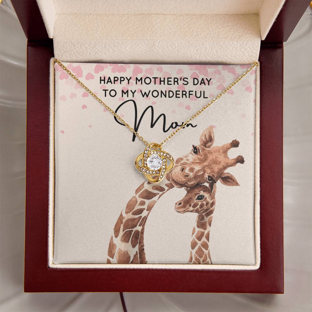 My Wonderful Mom - Love Knot Necklace Love Knot Necklace