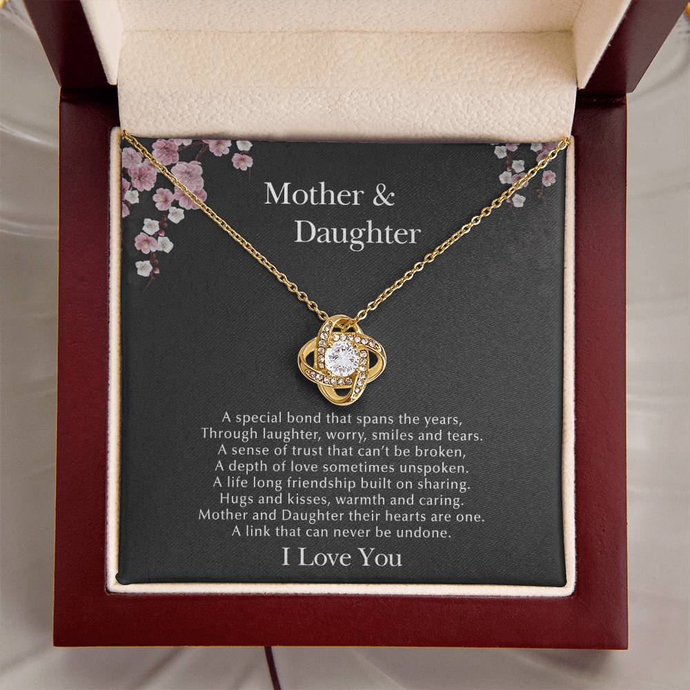 Mother & Daughte Love Knot Necklace