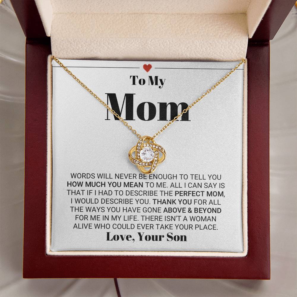 Mother's Day Gift From Son Love Knot Necklace