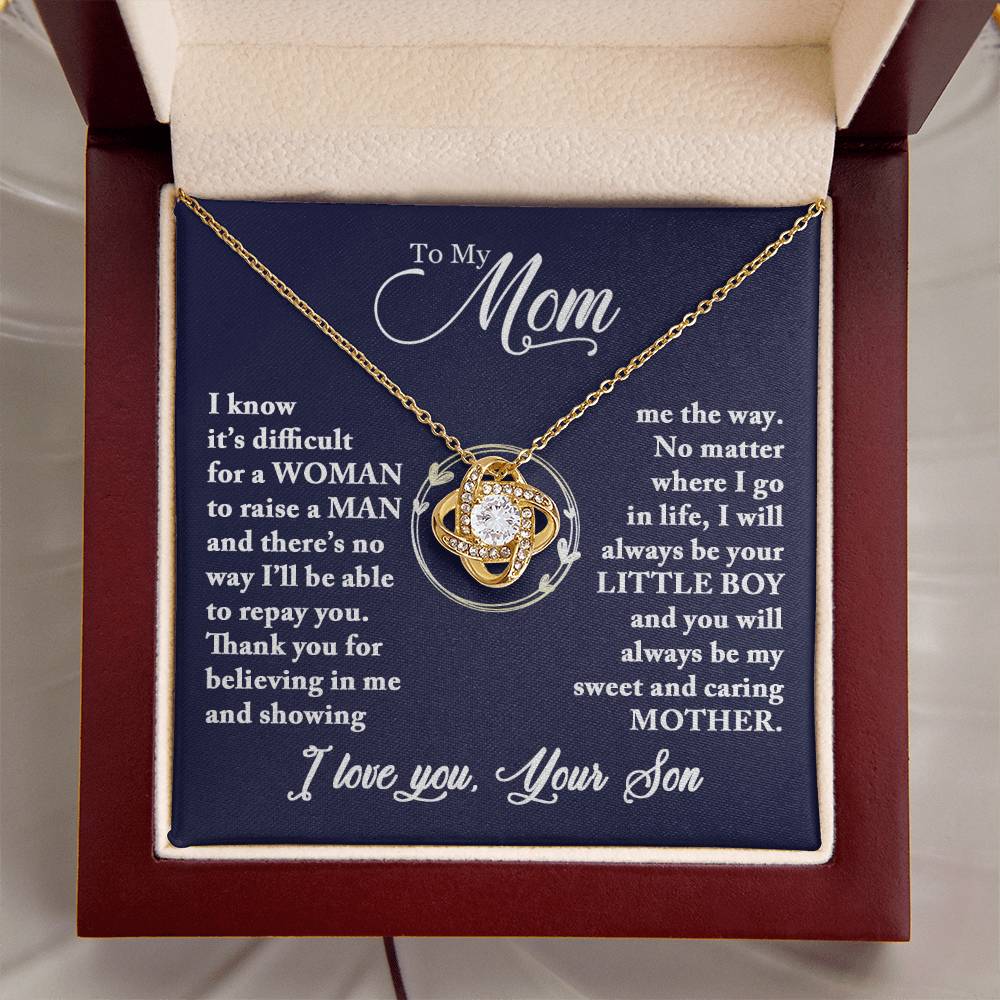 Mom - Caring Mother - Necklace Love Knot Necklace