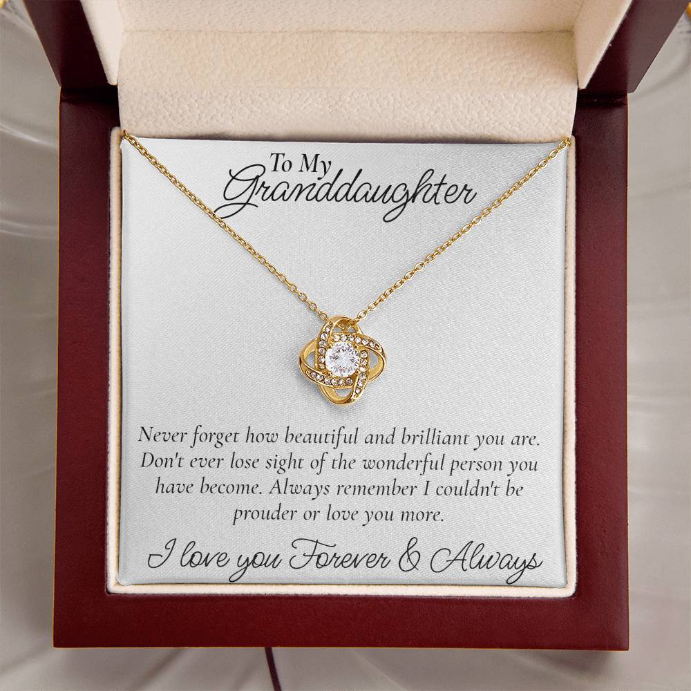 Happy Birthday Or Just To Say I Love You  Love Knot Necklace