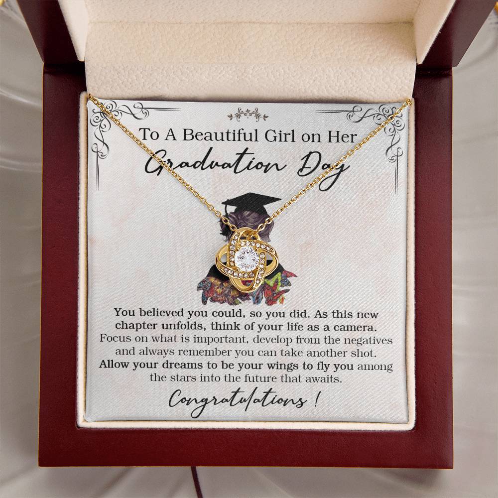 Graduation Gift For Her High School College Graduation Daughter Graduation Jewelry Gift Love Knot Necklace