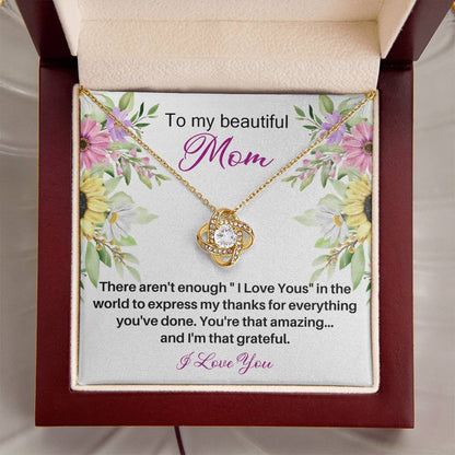 Mother's Day Happy Birthday Or Just To Say I Love You - 17 Love Knot Necklace