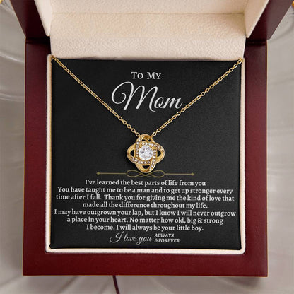 To My Mom Necklace Mom Gift From Daughter Son Mother's Day Gift Anniversary Gift Love Knot Necklace