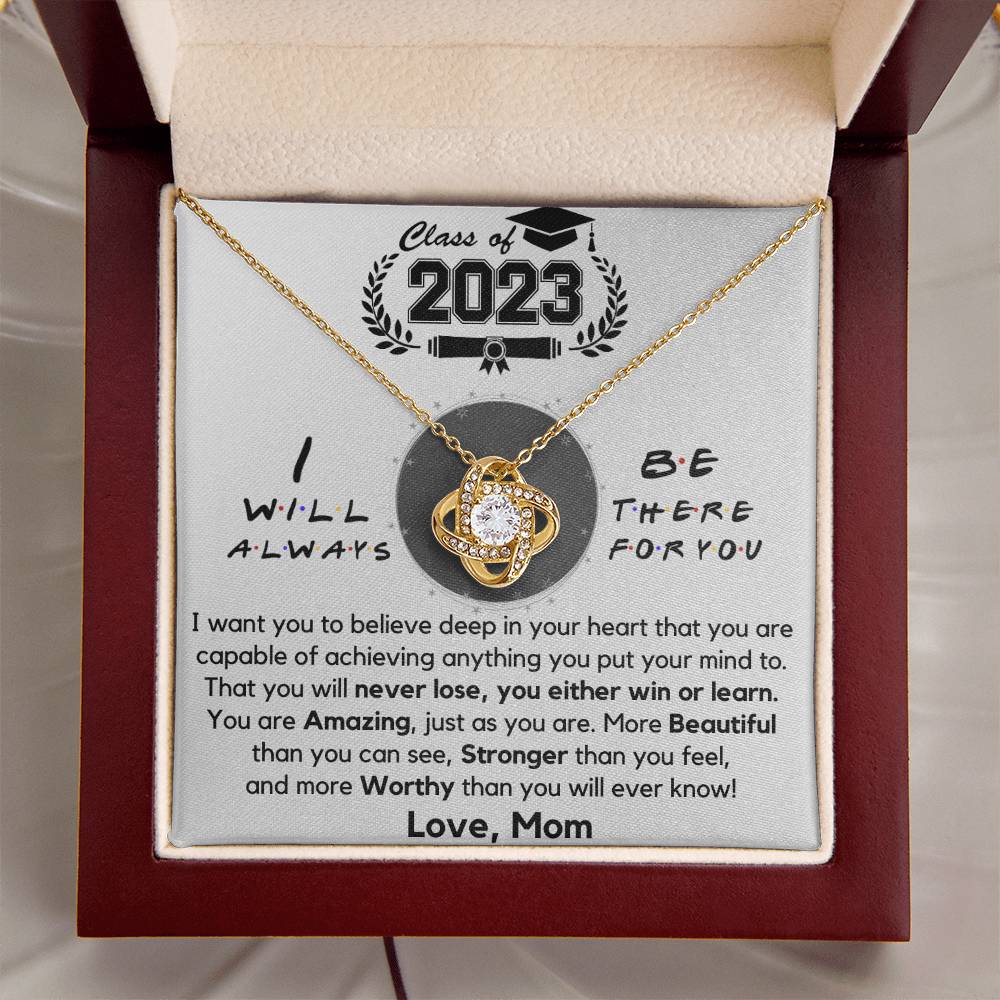 Class Of 2023 Graduation Gift Necklace Fr Love Knot Necklace