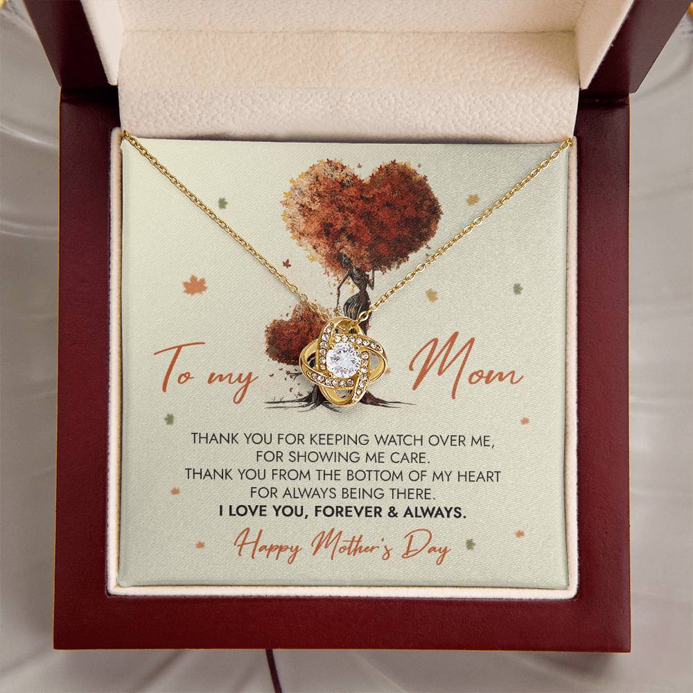 To My Mom Necklace Mother's Day Gift For Mom Thank You Mom Jewelry Gift Love Knot Necklace