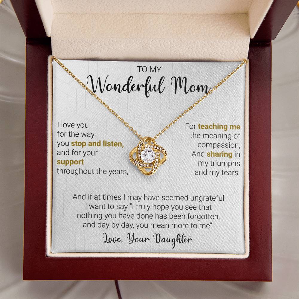 Gift For Mom - My Truumphs - Love Knot Love Knot Necklace