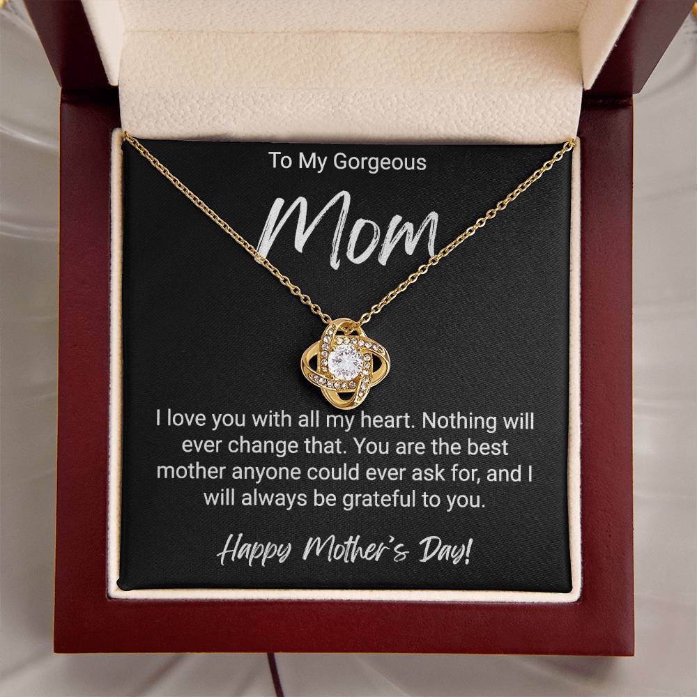 Happy Mother's Day Gift For Mom - Love Knot Necklace Love Knot Necklace
