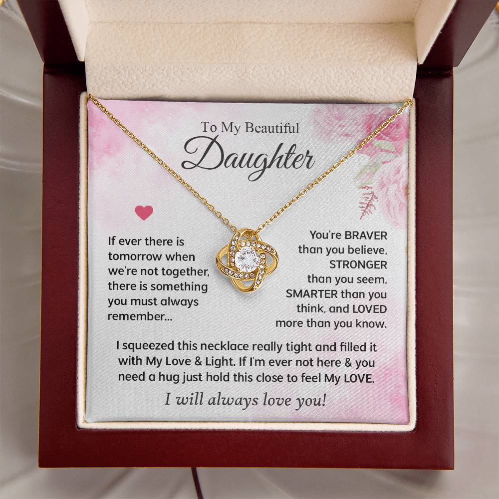 Gifts For Daughter - Love Knot Necklace Love Knot Necklace