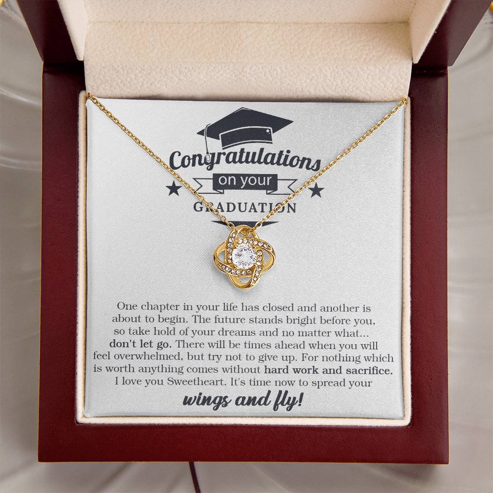 Graduation Gift For Her Graduate Ne Love Knot Necklace