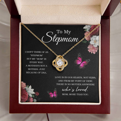 To My Stepmom Necklace Thank You Mom Jewelry Gift Mother's Day Gift Love Knot Necklace