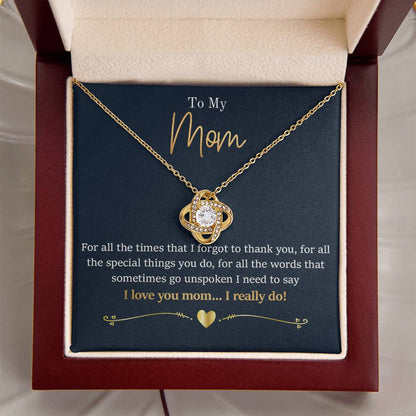 Mom - For All The Times 1 Love Knot Necklace