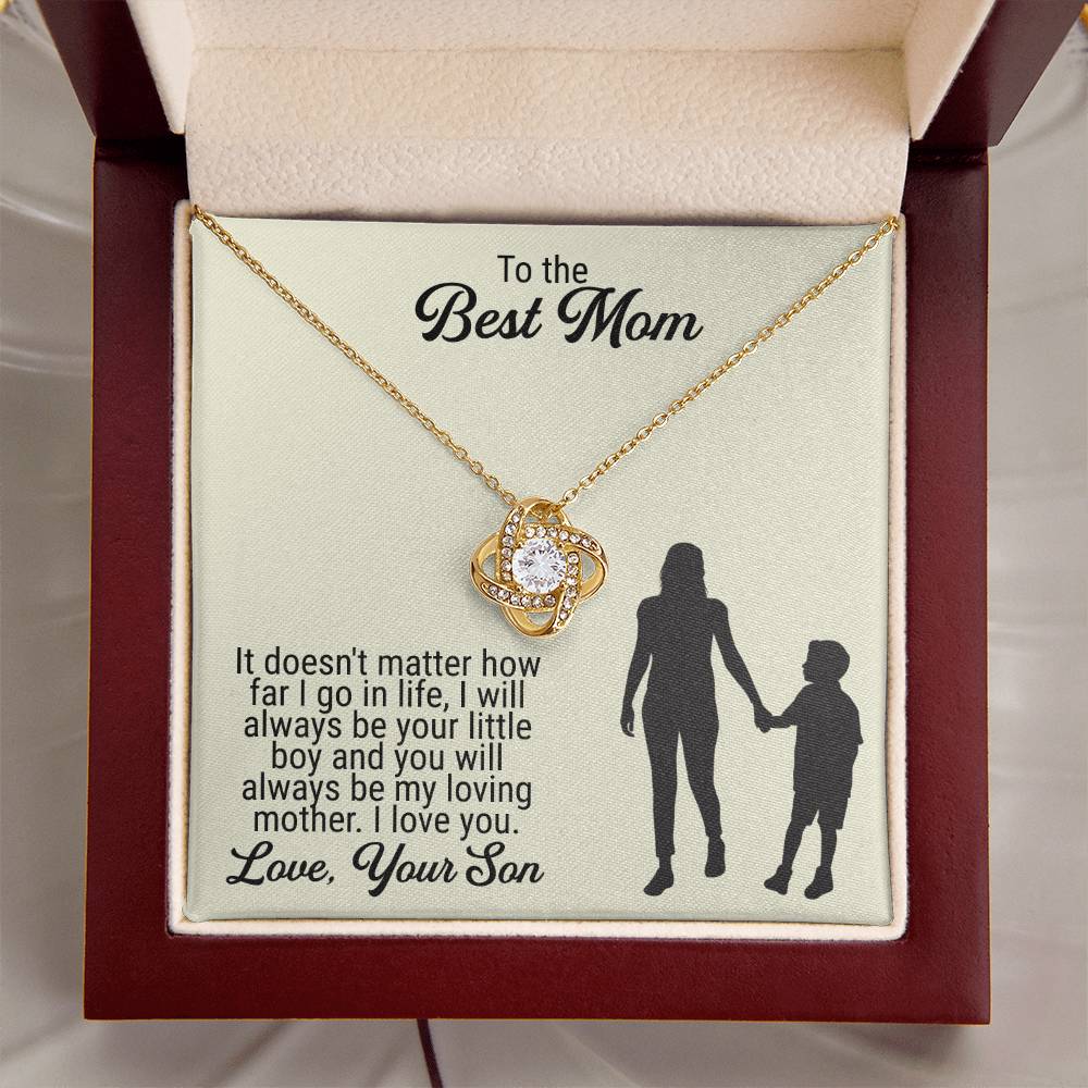 Mothers Day Gift Idea Mothers Day Necklaces Mothers Day Gift For Mom Gift From Son Birthday Gifts Ideas For Mom From Son Love Knot Necklace